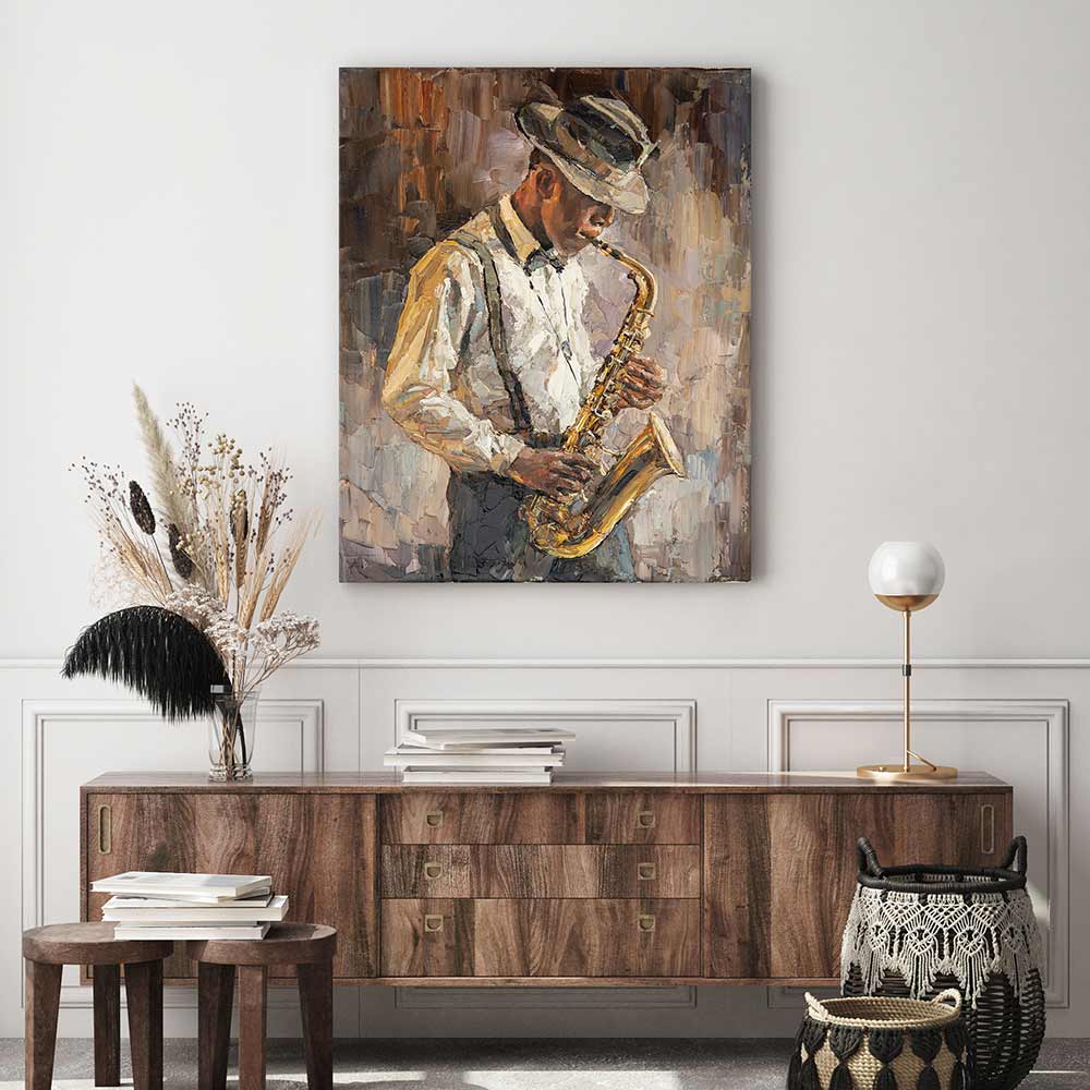 The saxophone player