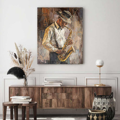 The saxophone player