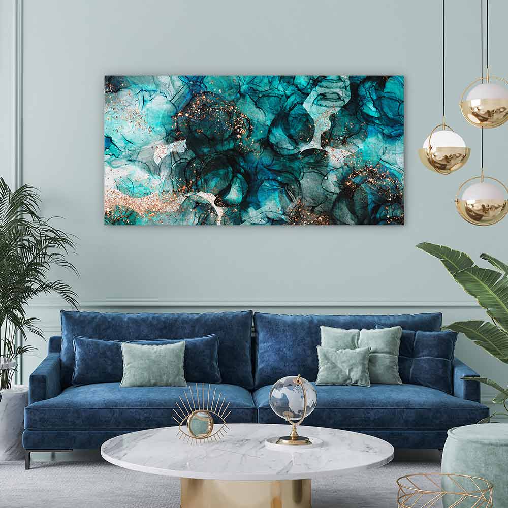 Intensely teal