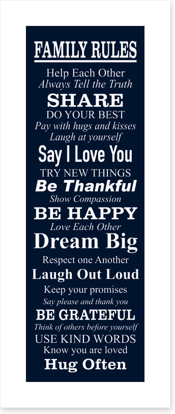 Family rules (Custom 1)
