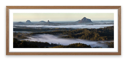 Glasshouse Mountains panorama