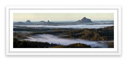 Glasshouse Mountains panorama