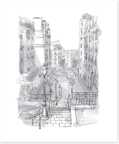 Montmarte monochrome