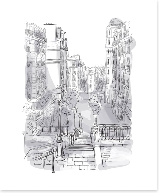 Montmarte monochrome